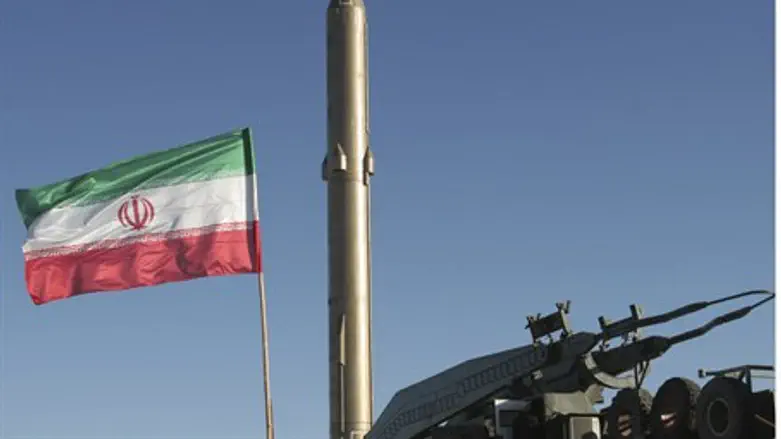 Iranian ballistic missile on display (file)