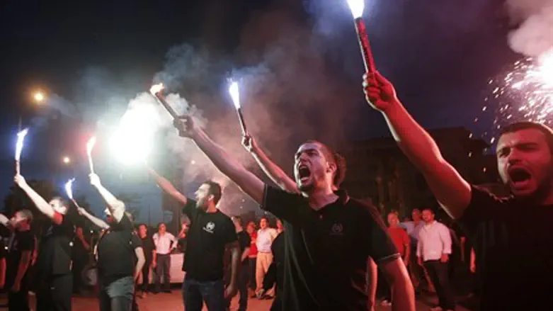Far-right group models itself on Greek Golden Dawn party (pictured)