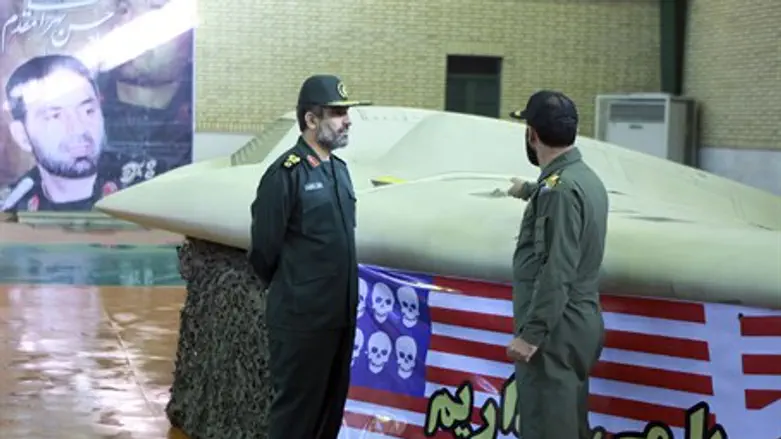 Iranian military displays captured US drone, 