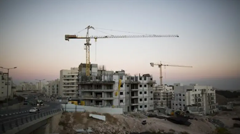 Construction in the Jerusalem suburb of Har H