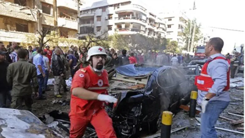 Scene of Beirut blasts