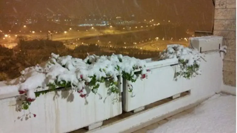 From the balcony in Ramot, Jerusalem.