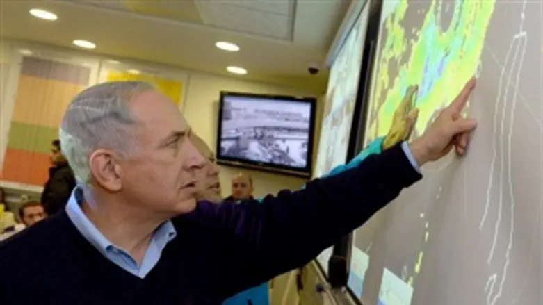Netanyahu at situation room