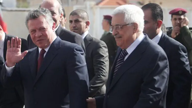 Abbas with King Abdullah II (illustrative)