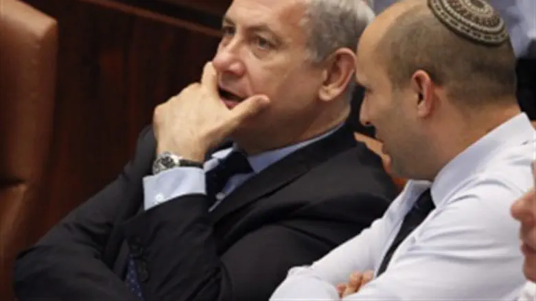 Binyamin Netanyahu and Naftali Bennett