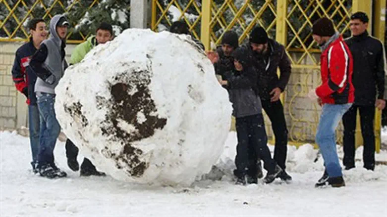 Снегопад в Иране