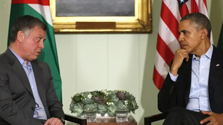 President Barack Obama meets with Jordan's Ki