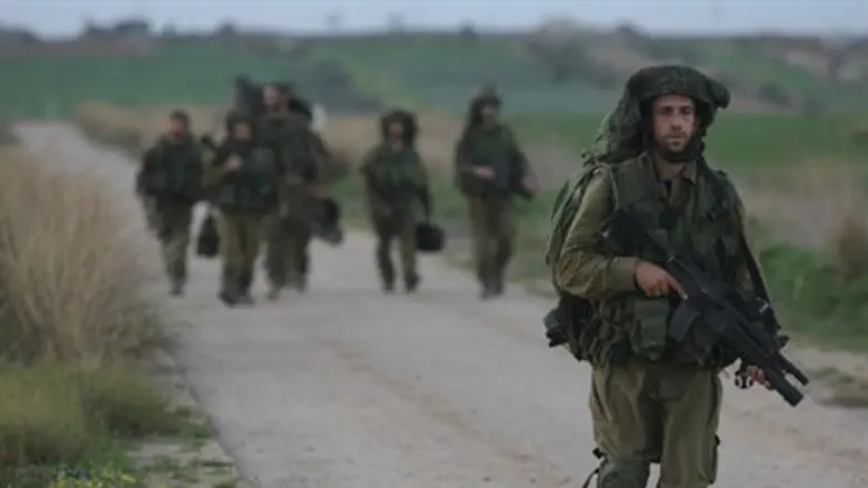 IDF soldiers near Gaza (file)