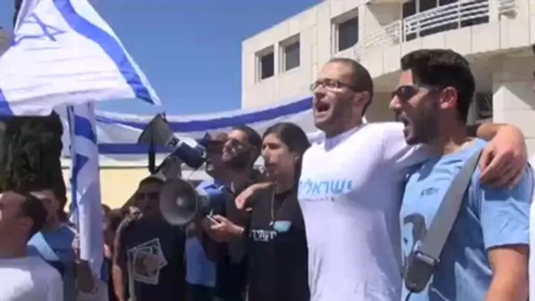 Student protest at Tel Aviv University