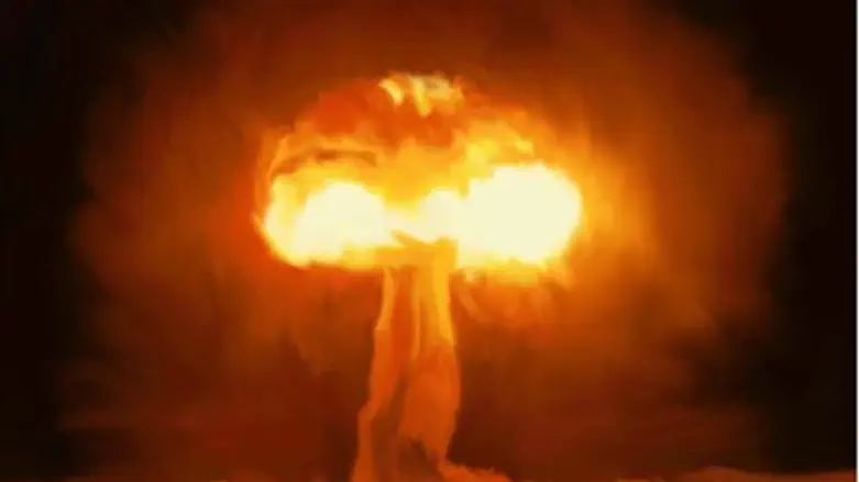 Nuclear explosion. Illustration