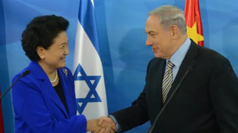 Binyamin Netanyahu and Liu Yandong