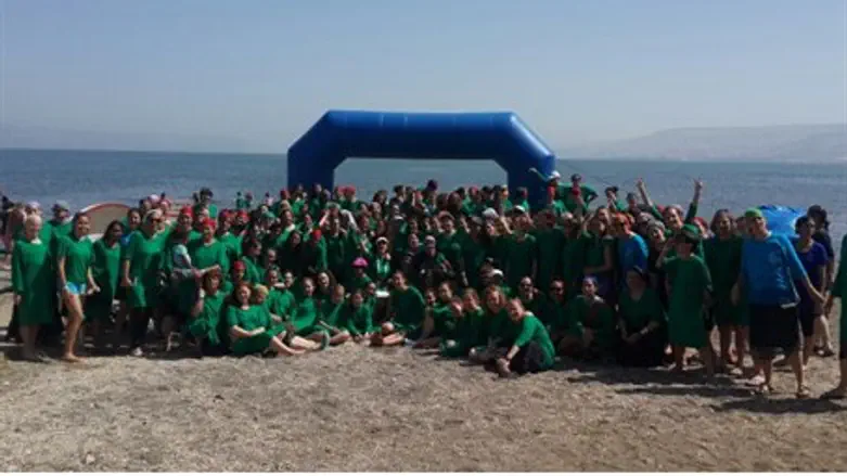 5th annual swimathon in the Kinneret