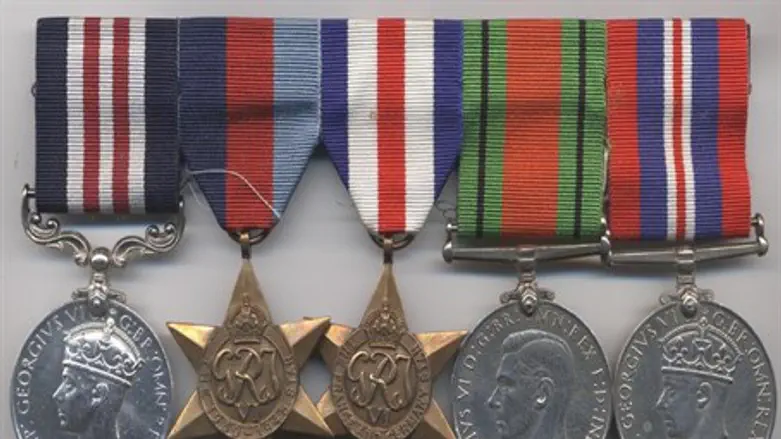 Walter Bingham medals from World War II