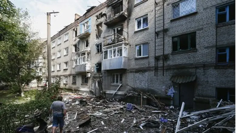 Разрушения в Славянске