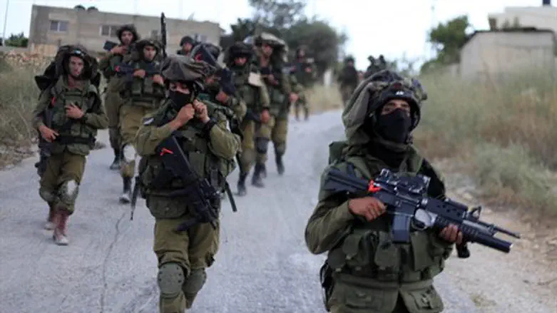 IDF soldiers in Samaria (file)