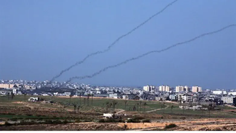Запуск ракет из сектора Газы. Иллюстрация