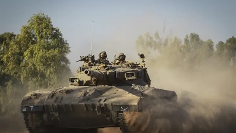 IDF tank near Gaza