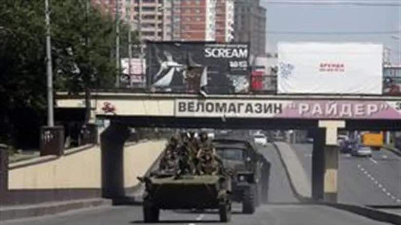 Пророссийские боевики в Донецке
