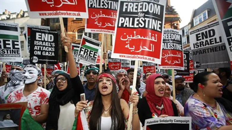 Анти-израильская демонстрация в Лондоне