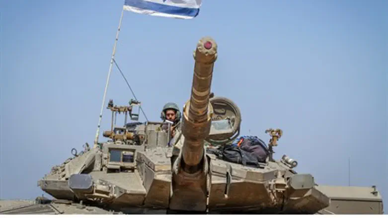 IDF forces on the border with Gaza
