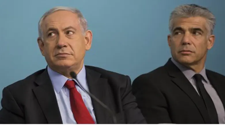 Биньямин Нетаньяху и Яир Лапид