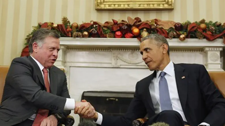 Obama and King Abdullah meet in the White House