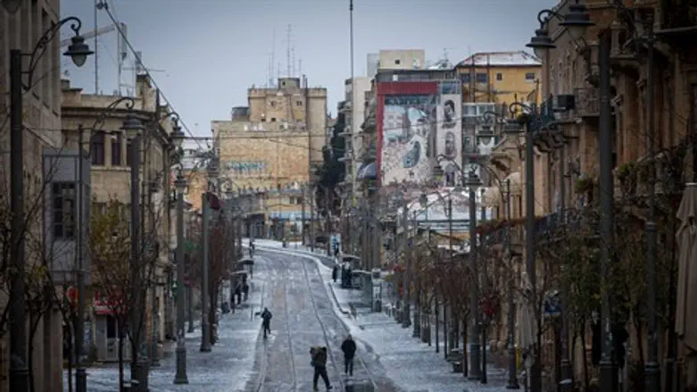 שלג קל בירושלים