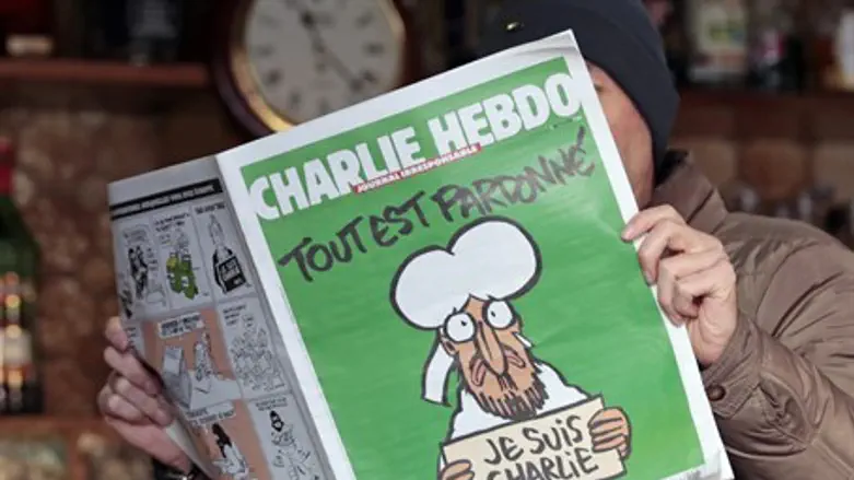 The "offensive picture": Cover of latest issue of Charlie Hebdo