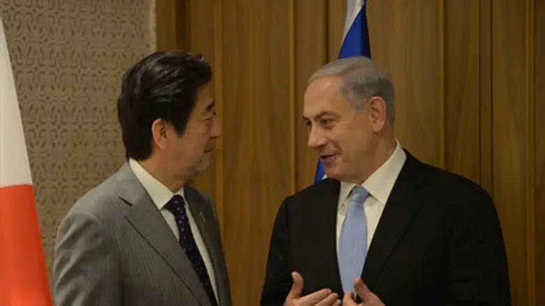 ראשי ממשלות ישראל ויפן. הערב