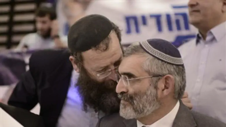 Michael Ben-Ari (R) with Baruch Marzel