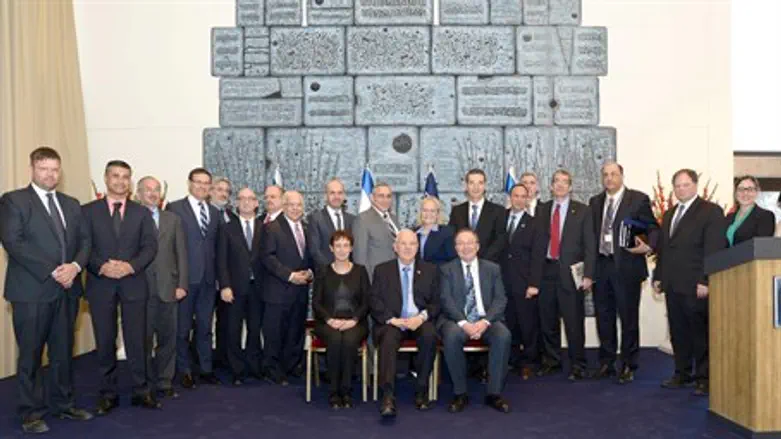 Дипломаты на встрече с президентом Израиля