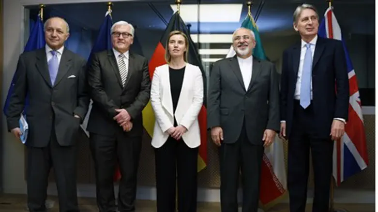 European foreign ministers with Iranian counterpart ahead of talks in Brussels