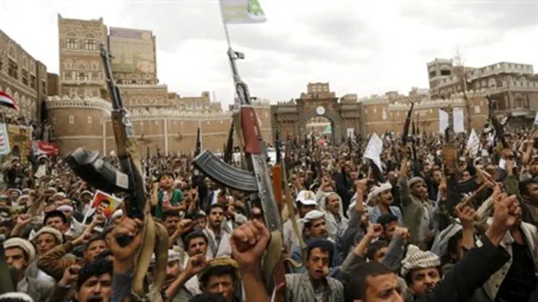 Houthi forces in Yemen