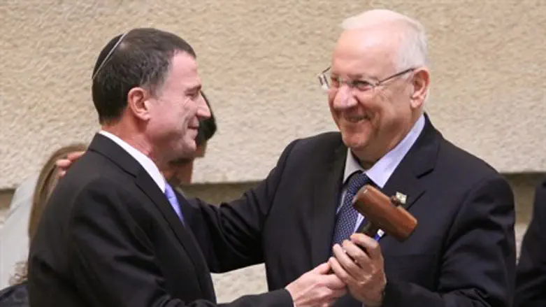 Edelstein with President Reuven Rivlin