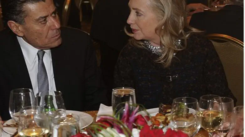 Hillary Clinton and Haim Saban at the Saban Forum in November 2012