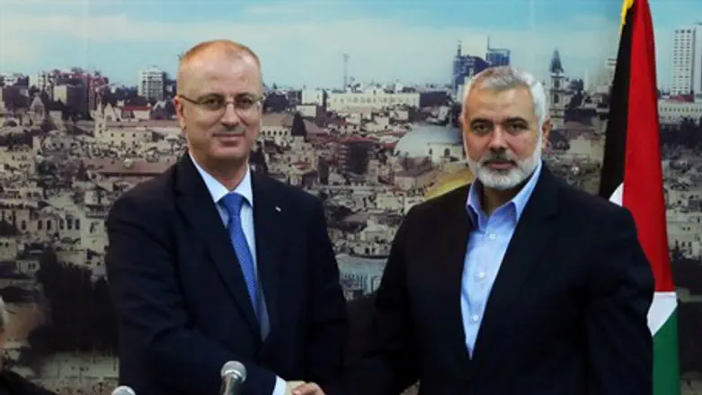 Unity PM Rami Hamdallah, Hamas's Ismail Haniyeh