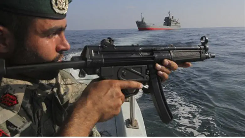 Iranian forces reportedly boarded the vessel after opening fire (file image)