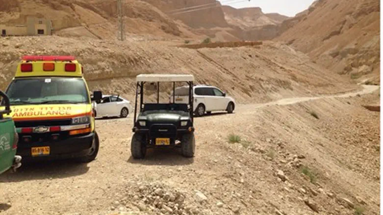 Scene of the accident at Masada