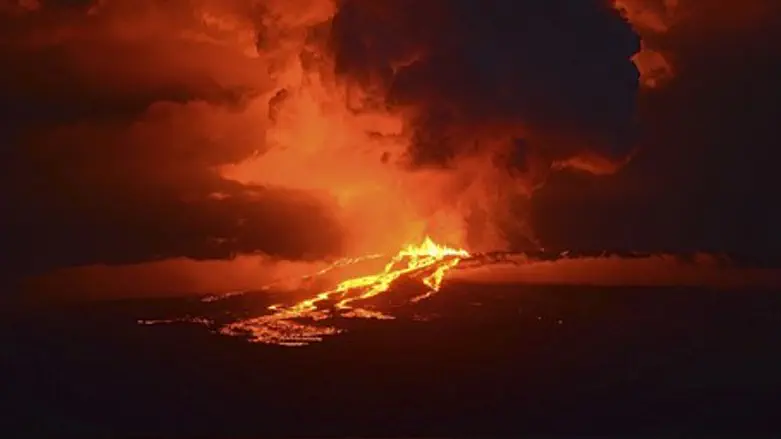 Volcano in Galapagos Islands