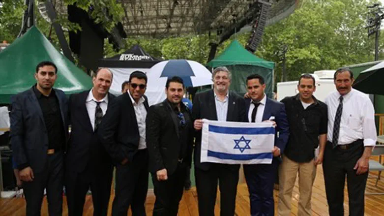 Organizers and singers at Israel Day Concert