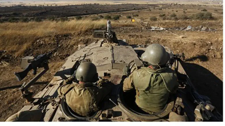 IDF forces on the Syrian border