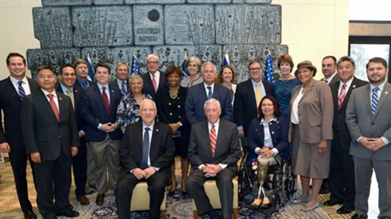 President Rivlin meets with US Democrats in Jerusalem