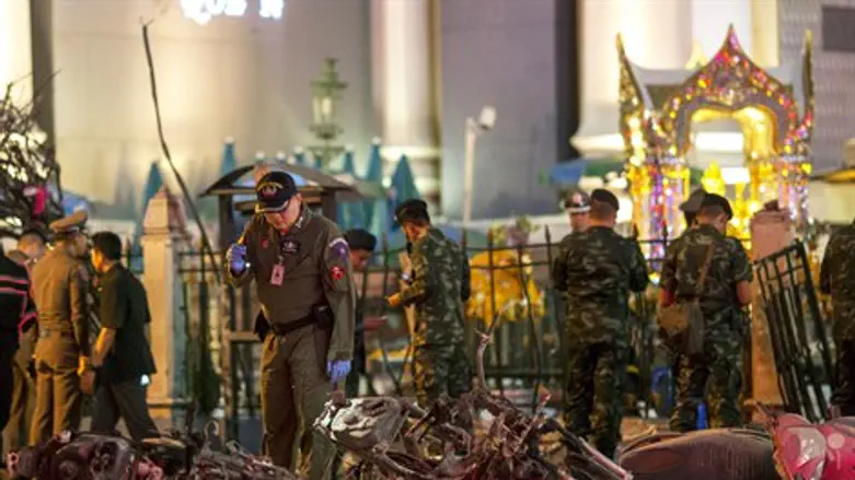 Thai police investigate site of Bangkok bombing