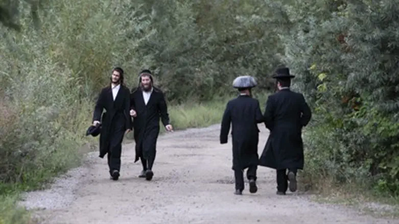 Hasidim in Uman (file)