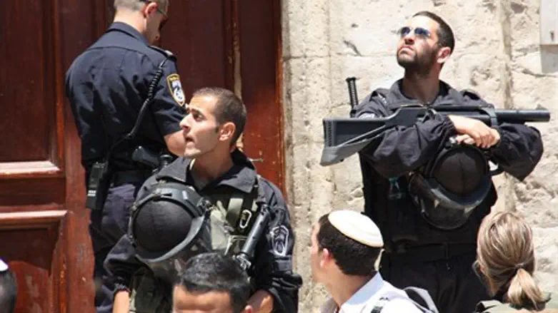 שוטרים ברובע המוסלמי. כוננות מוגברת יום ירושלים