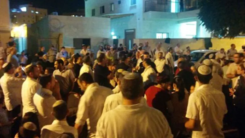 Lod protest after sukkah shooting