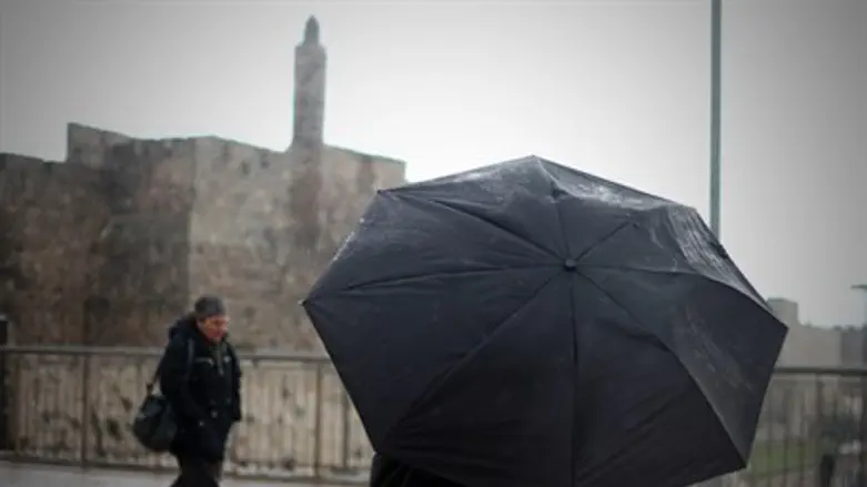 Rain in Jerusalem (file)