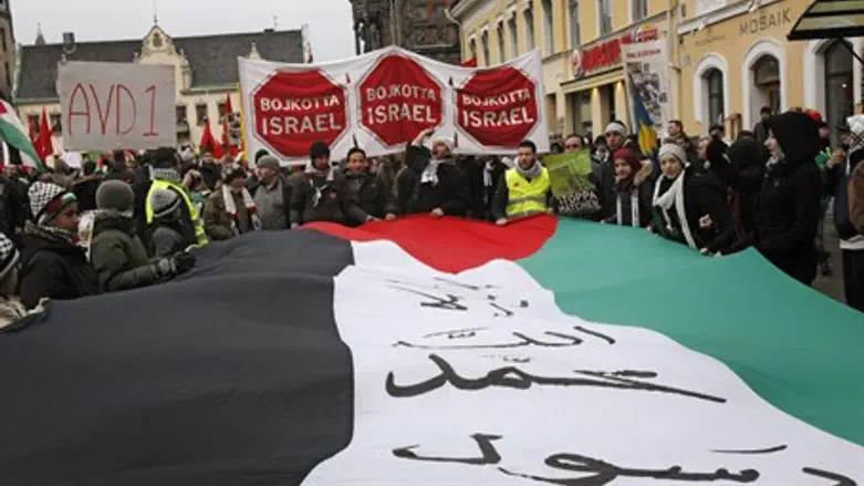 Anti-Israel demonstration in Malmo (file)