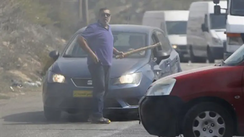 Avraham Hasno emerged from his car minutes before being run over