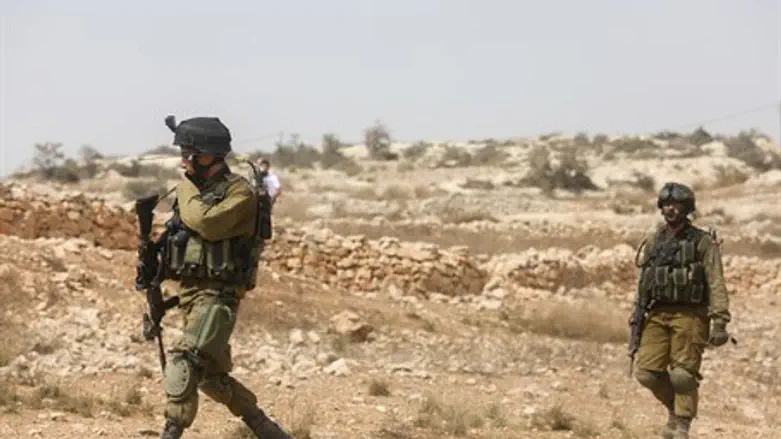 IDF soldiers near Ramallah (file)